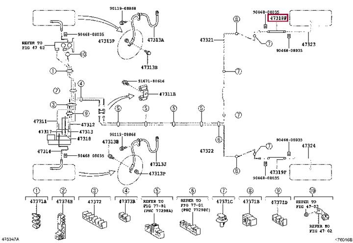 9094702F35 Toyota Тормозной шланг