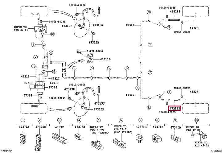 9094702F36 Toyota Тормозной шланг