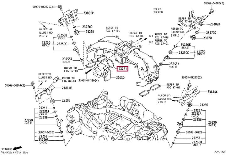 SU00300316 Toyota Прокладка корпуса дроссельной заслонки