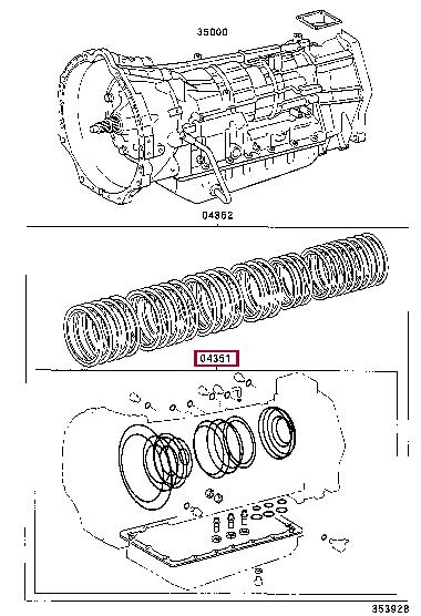 0435160410 Toyota Прокладка профилированная