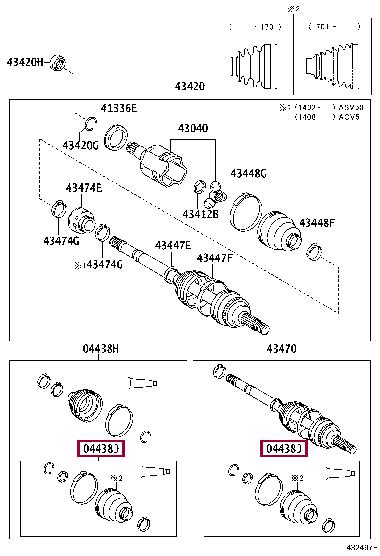 Toyota 04438-0R010 Пильовик ШРКШ внутрішній 044380R010: Приваблива ціна - Купити в Україні на EXIST.UA! 044380R010 Toyota Пильовик ШРКШ внутрішній