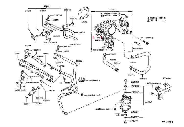 Toyota 22215-74380 Прокладка профільована 2221574380: Купити в Україні - Добра ціна на EXIST.UA!