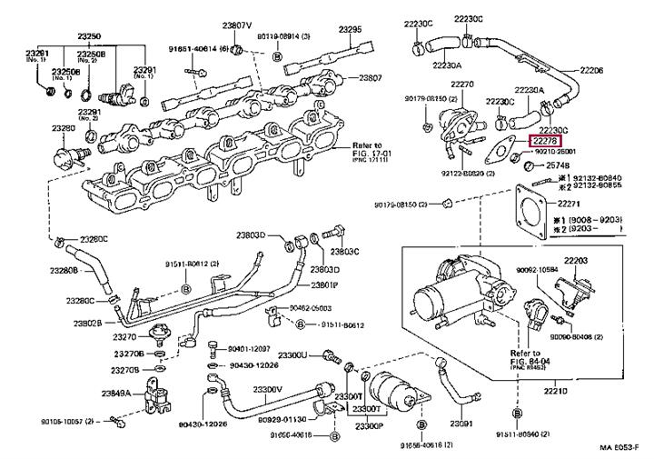 2227888400 Toyota Прокладка