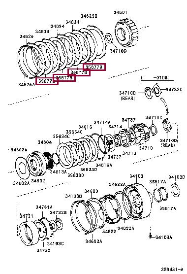 3463360010 Toyota Диск фрикционный