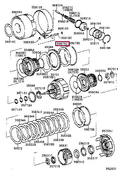 3567530270 Toyota Диск фрикционный
