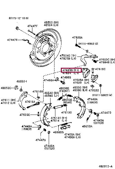 Toyota 47633-60010 Пыльник 4763360010: Отличная цена - Купить в Украине на EXIST.UA! 4763360010 Toyota Пыльник