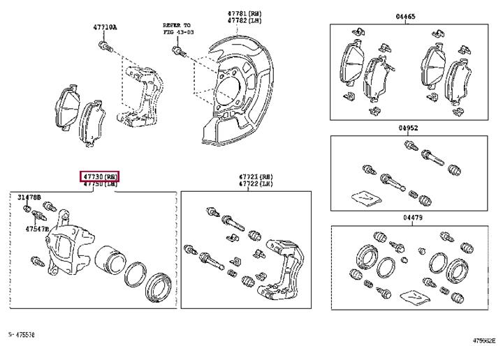 4773002360 Toyota Тормозной суппорт