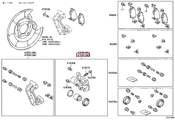 478500F020 Toyota Тормозной суппорт