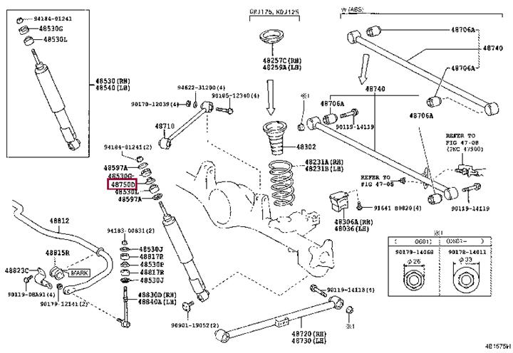 Купить Toyota 48597-60080 по низкой цене в Украине!
