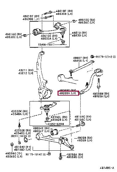 Toyota 48670-30211 Сайлентблок рычага подвески 4867030211: Отличная цена - Купить в Украине на EXIST.UA! 4867030211 Toyota Сайлентблок рычага подвески