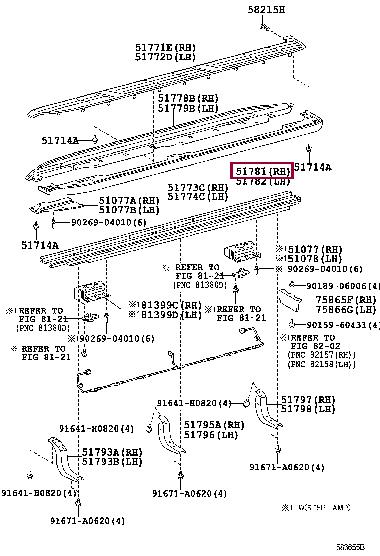5178160290 Toyota Подножка