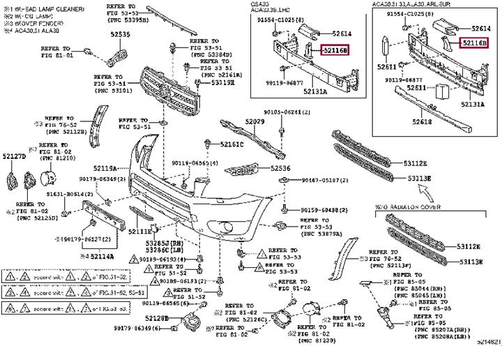 Toyota 52116-42010 Кронштейн бампера 5211642010: Отличная цена - Купить в Украине на EXIST.UA! 5211642010 Toyota Кронштейн бампера