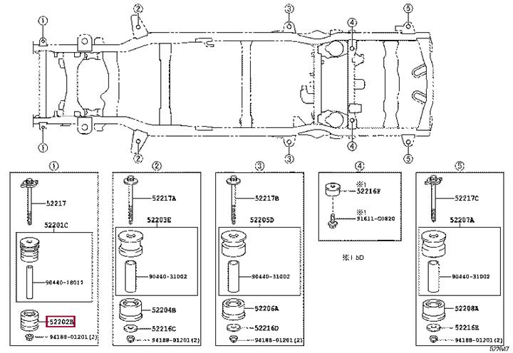 Купить Toyota 52202-60080 по низкой цене в Украине!