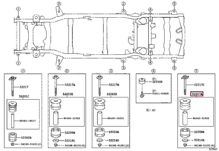 Купить Toyota 52207-60100 по низкой цене в Украине!