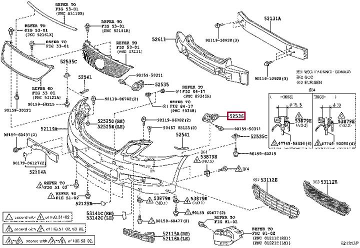 Купить Toyota 52536-30190 по низкой цене в Украине!