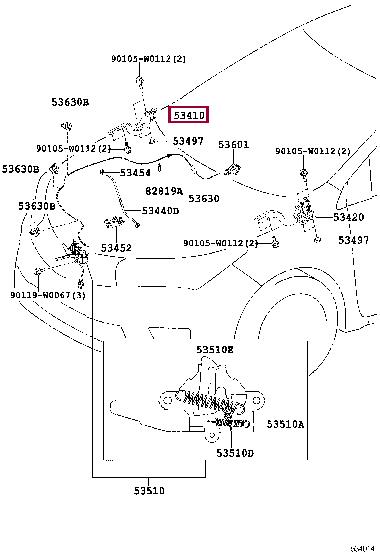 Купить Toyota 53410-02330 по низкой цене в Украине!