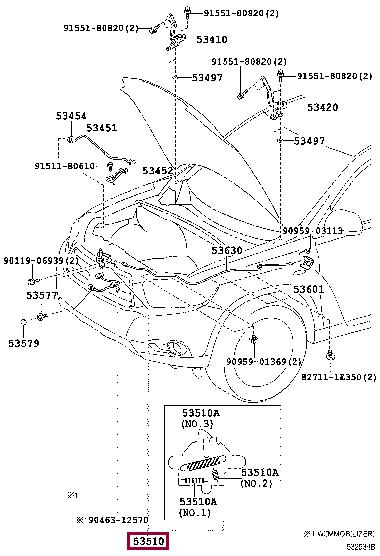5351048220 Toyota Замок