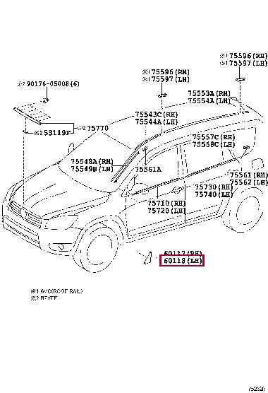 6011842010 Toyota Заглушка (пластик)