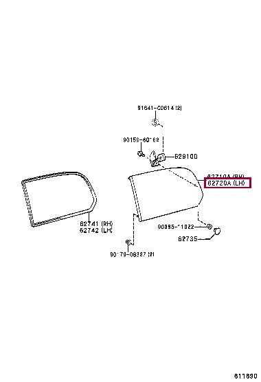6272060791 Toyota Автозапчастина