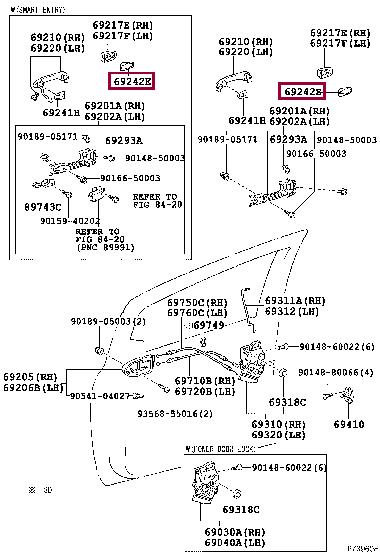 Toyota 69242-52020 Прокладка 6924252020: Отличная цена - Купить в Украине на EXIST.UA! 6924252020 Toyota Прокладка