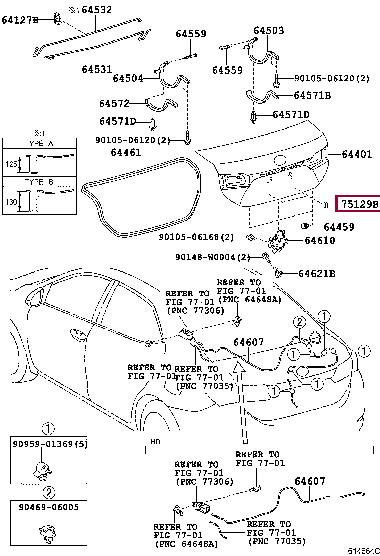 7512921010 Toyota Ущільнення
