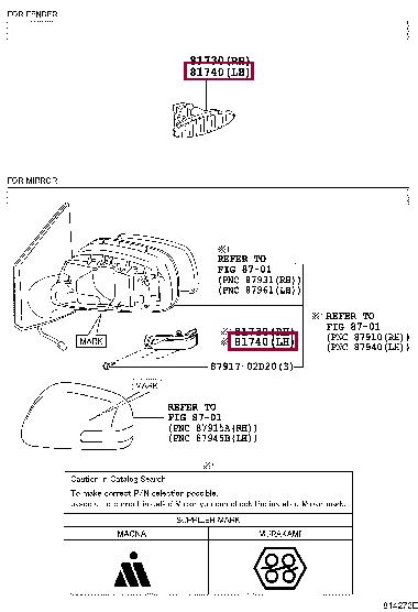 8174002020 Toyota Повторитель поворота