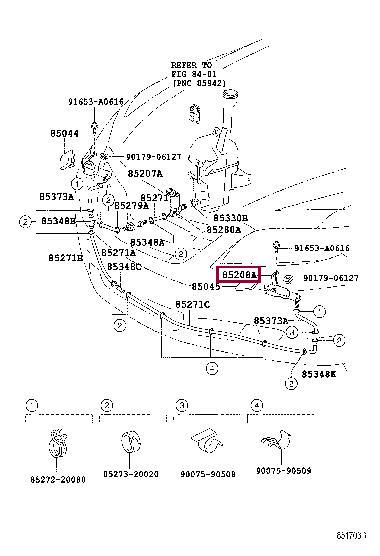 Toyota 85208-33060 Активатор форсунки 8520833060: Отличная цена - Купить в Украине на EXIST.UA! 8520833060 Toyota Активатор форсунки