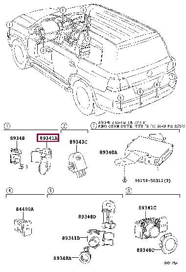 8934133190A1 Toyota Датчик парковки