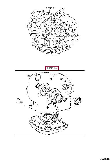0435133080 Toyota Прокладка профилированная