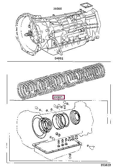 0435135230 Toyota Прокладка профилированная