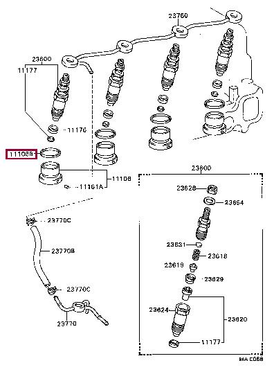 1116554030 Toyota Уплотнительное кольцо