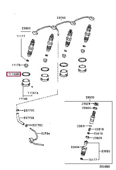 1116567020 Toyota Уплотнительное кольцо