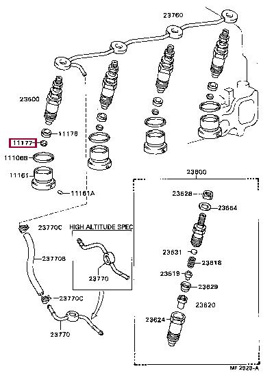 1117747010 Toyota Прокладка профилированная