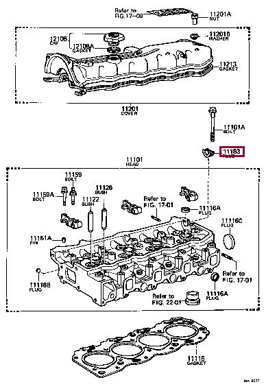 1118354011 Toyota Пробка