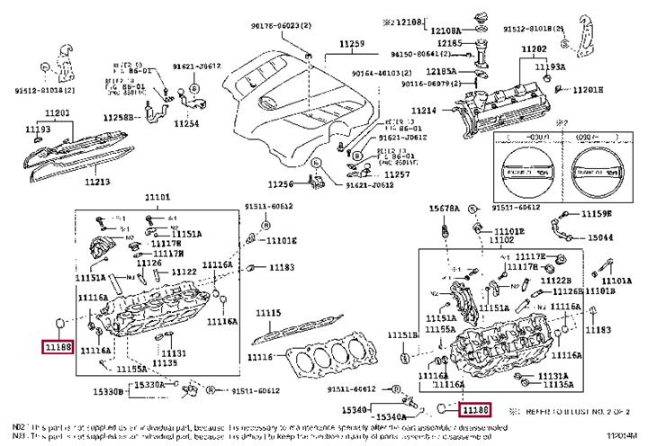 1118850010 Toyota Сальник