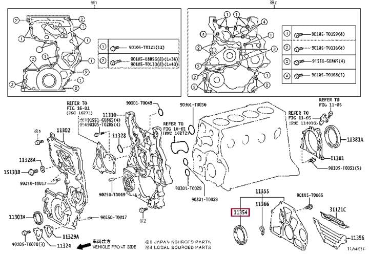 1135430010 Toyota Сальник