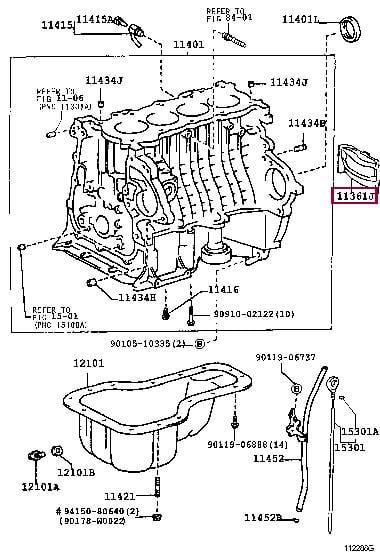 1136122021 Toyota Крышка кожуха сцепления
