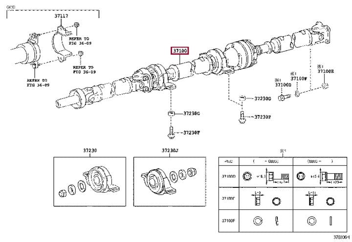 3710048020 Toyota Вал карданний
