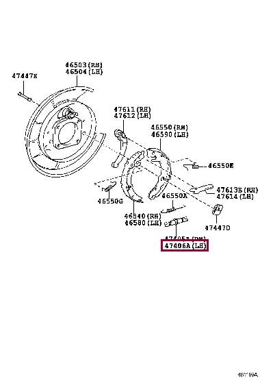 Купить Toyota 47406-30040 по низкой цене в Украине!