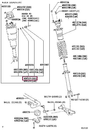Toyota 48010-50254 Амортизатор подвески передний правый 4801050254: Отличная цена - Купить в Украине на EXIST.UA! 4801050254 Toyota Амортизатор подвески передний правый