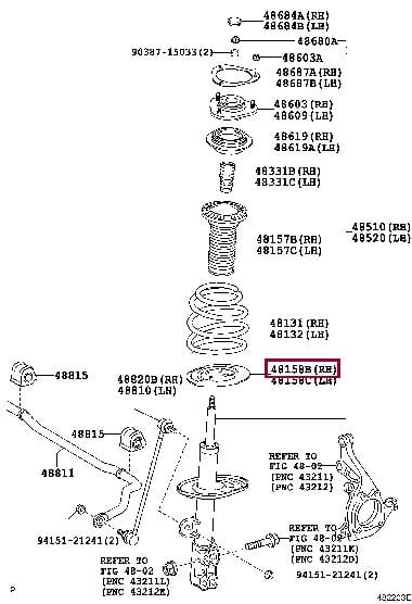 Toyota 48158-21010 Пильник амортизатора 4815821010: Приваблива ціна - Купити в Україні на EXIST.UA! 4815821010 Toyota Пильник амортизатора