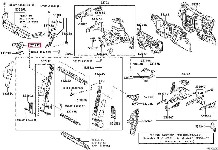 5212942010 Toyota Кронштейн бампера