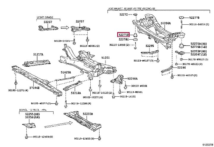 Купити Toyota 52271-05020 за низькою ціною в Україні!