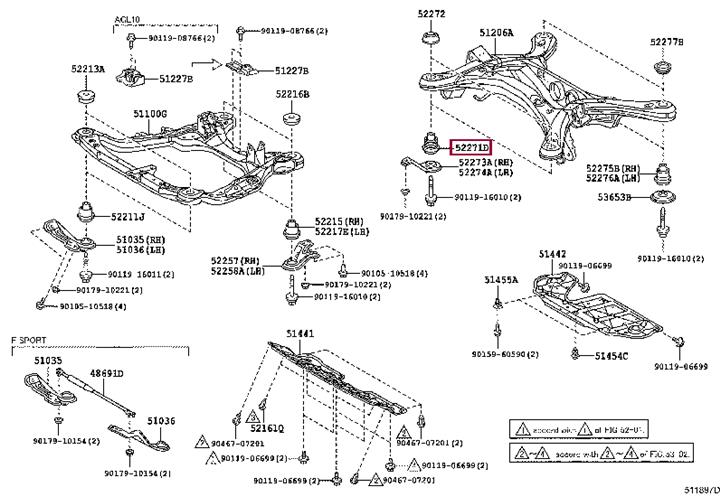 Toyota 52271-48030 Автозапчастина 5227148030: Приваблива ціна - Купити в Україні на EXIST.UA! 5227148030 Toyota Автозапчастина