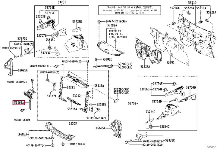 Купить Toyota 53208-78010 по низкой цене в Украине!