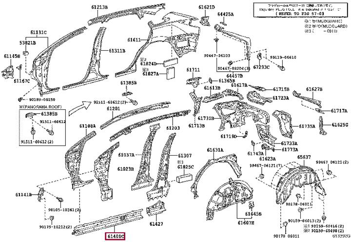 6140148902 Toyota Панель