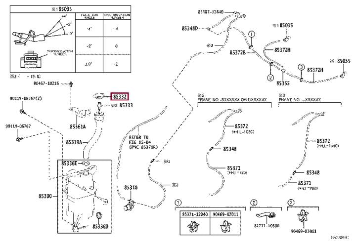8531642360 Toyota Кришка бачка омивача