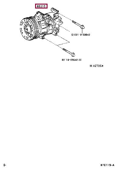 Toyota 88310-05090 Компрессор кондиционера 8831005090: Отличная цена - Купить в Украине на EXIST.UA! 8831005090 Toyota Компрессор кондиционера