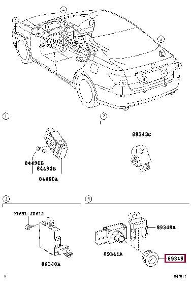 8934833010C1 Toyota Кронштейн осушителя