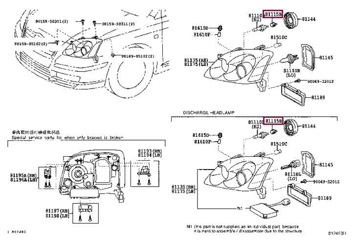 9006981049 Toyota Цоколь лампы